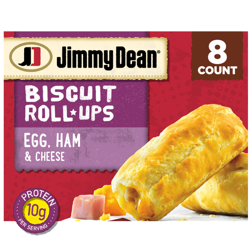 Jimmy Dean Biscuit Roll-Ups, Ham, Frozen Breakfast - 8 Count Image 1 of 4