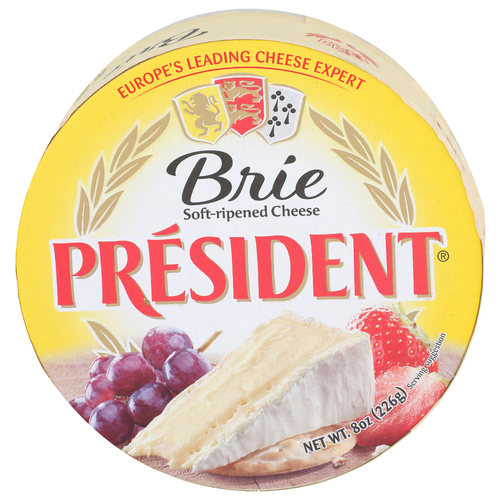 President Brie Soft-Ripened Cheese - 8 Ounce