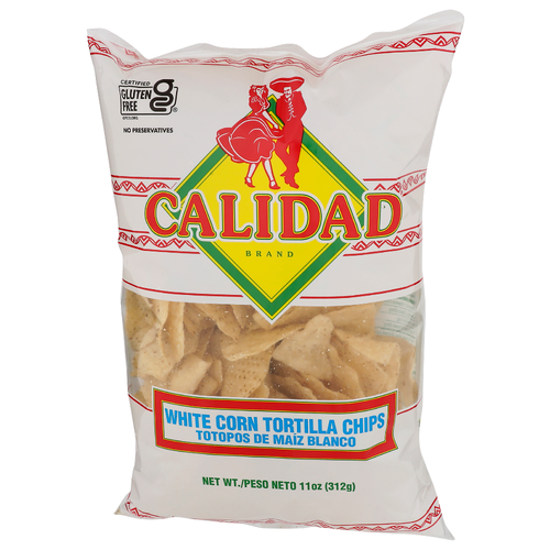 Calidad Brand White Corn Tortilla Chips - 11 Ounce