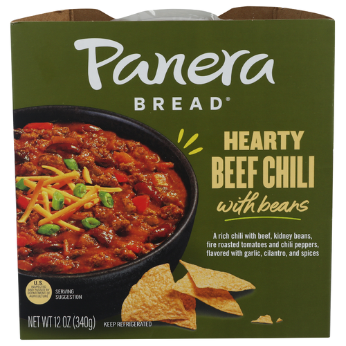 Panera Bread Hearty Beef Chili With Beans - 12 Ounce