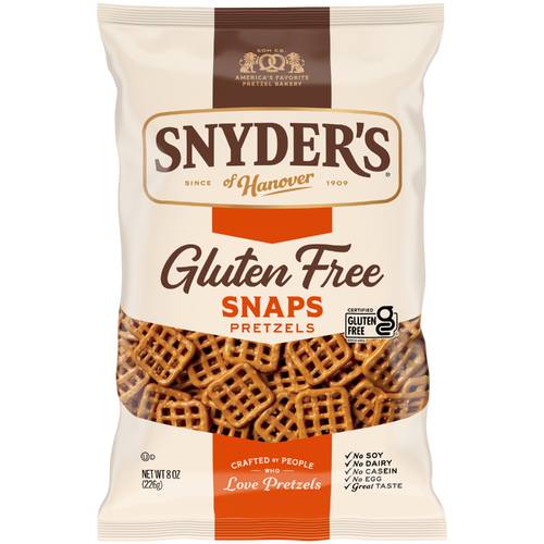 Snyder's of Hanover Gluten Free Snaps Pretzels - 8 Ounce