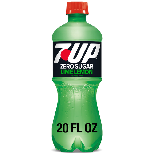 7UP Zero Sugar Lime Lemon Soda - 20 Fluid Ounce