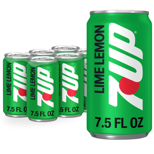 7UP Lime Lemon Soda - 1.25 Fluid Ounce - 6 Count