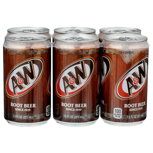 A&WRoot Beer - 7.5 Fluid Ounce - 6 Count