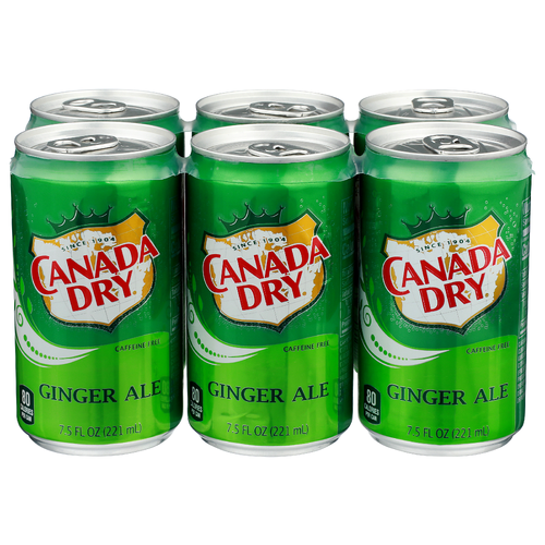 Canada Dry Ginger Ale - 7.5 Fluid Ounce - 6 Count