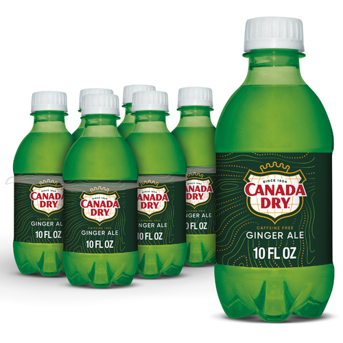 Canada Dry Ginger Ale Soda Plastic - 1.667 Fluid Ounce - 6 Count