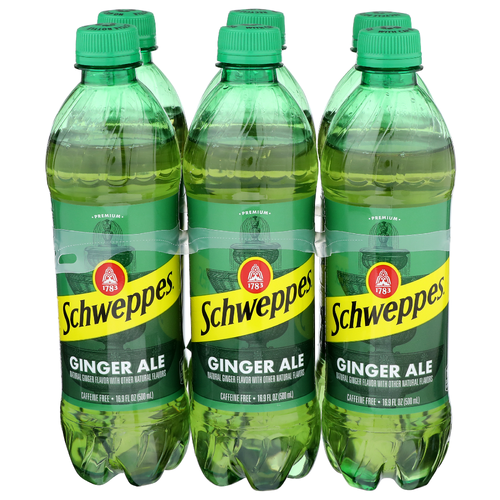 Schweppes Ginger Ale - 16.9 Fluid Ounce - 6 Count