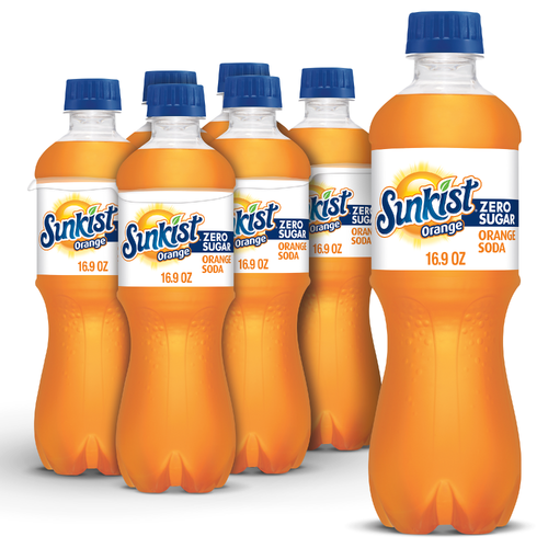 Sunkist Zero Sugar Orange Soda - 0.083 Liter - 6 Count