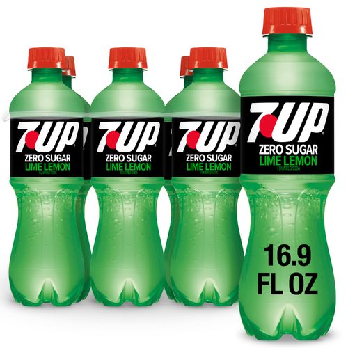 7UP Zero Sugar Lime Lemon Soda - 0.083 Liter - 6 Count Image 1 of 3