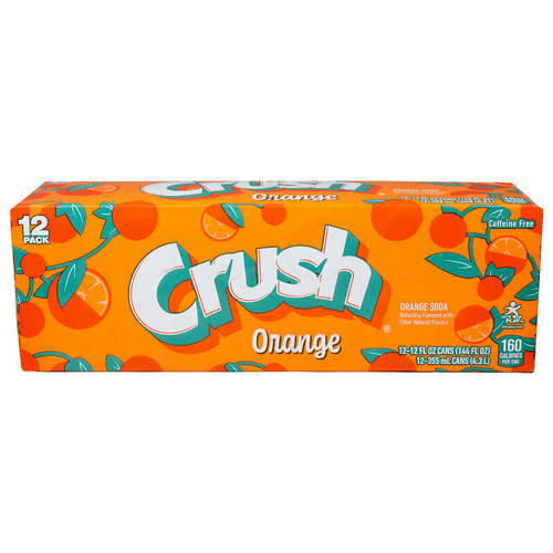 Crush Orange Soda - 12 Fluid Ounce - 12 Count