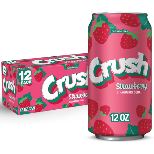 Crush Strawberry Soda - 12 Fluid Ounce