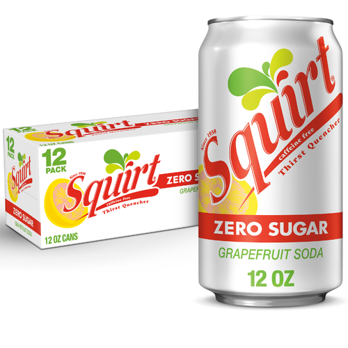 Squirt Zero Sugar Grapefruit Soda - 12 Fluid Ounce
