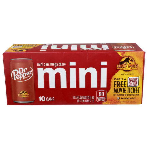 Dr Pepper Mini - 7.5 Fluid Ounce - 10 Count