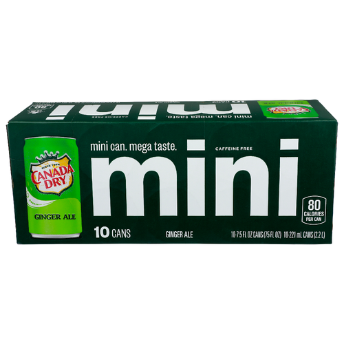 Canada Dry Ginger Ale Mini - 7.5 Fluid Ounce - 10 Count