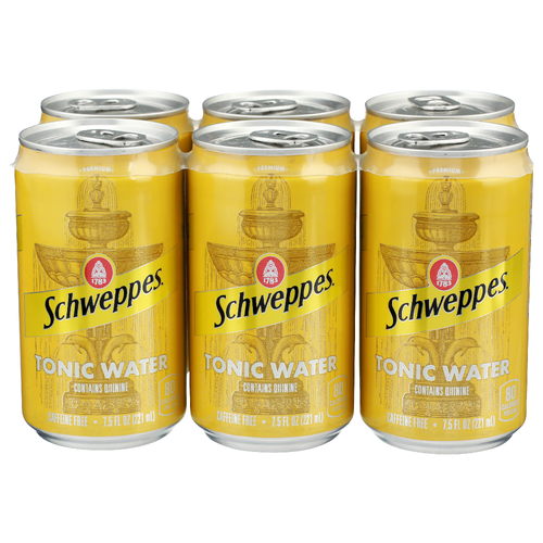 Schweppes Tonic Water - 7.5 Fluid Ounce - 6 Count
