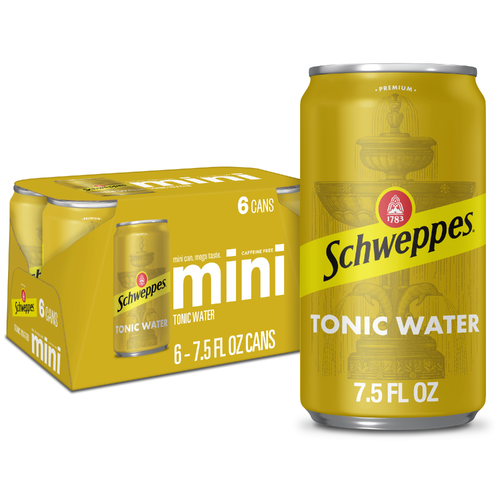 Schweppes Tonic Water Mini - 1.25 Fluid Ounce - 6 Count