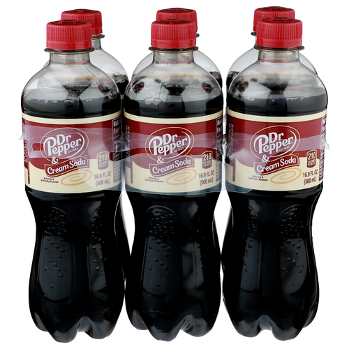 Dr Pepper Drpepper Cream Soda - 16.9 Fluid Ounce - 6 Count