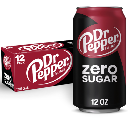 Dr Pepper Zero Sugar Soda - 12 Fluid Ounce Image 1 of 3