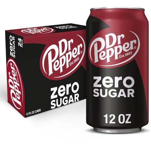 Dr Pepper Zero Sugar Soda - 0.5 Fluid Ounce - 24 Count