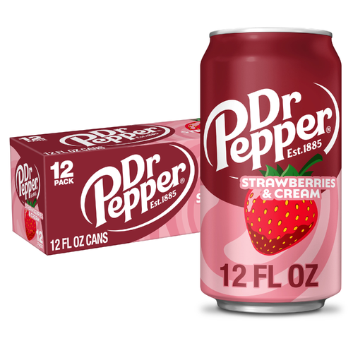 Dr Pepper Strawberries And Cream Soda - 12 Fluid Ounce
