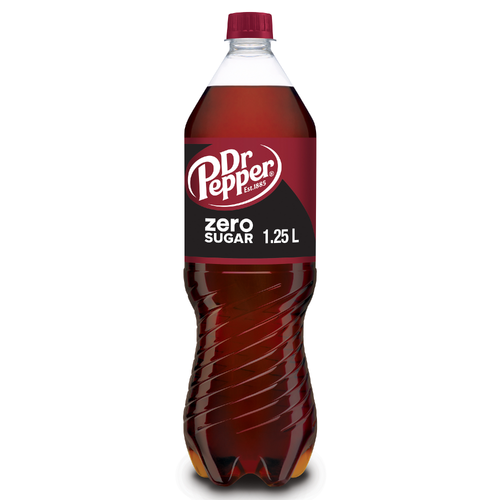 Dr Pepper Zero Sugar Soda - 1.25 Liter