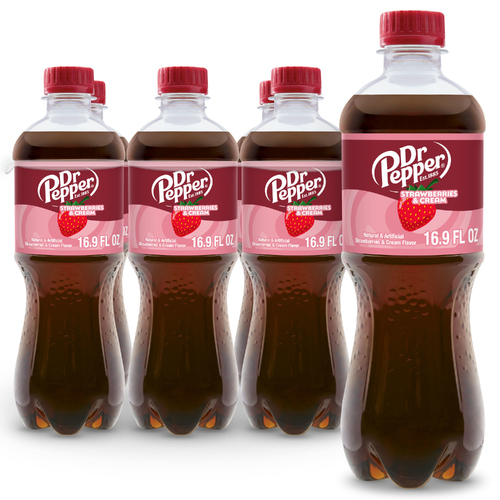 Dr Pepper Strawberries And Cream Soda - 0.083 Liter - 6 Count