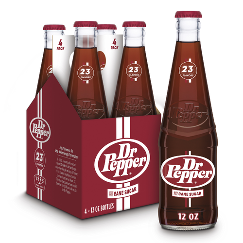 Dr Pepper Made With Cane Sugar Soda - 3 Fluid Ounce - 4 Count
