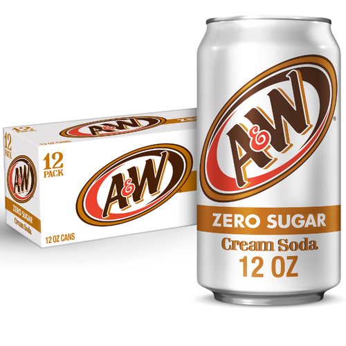 A&W Cream Soda Zero Sugar - 12 Fluid Ounce