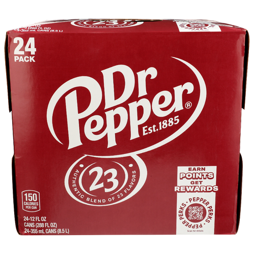 Dr Pepper - 12 Fluid Ounce - 24 Count