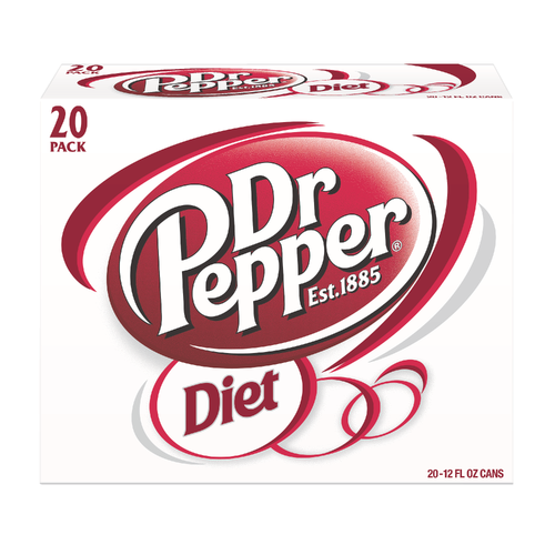 Dr Pepper Diet Soda - 0.6 Fluid Ounce - 20 Count
