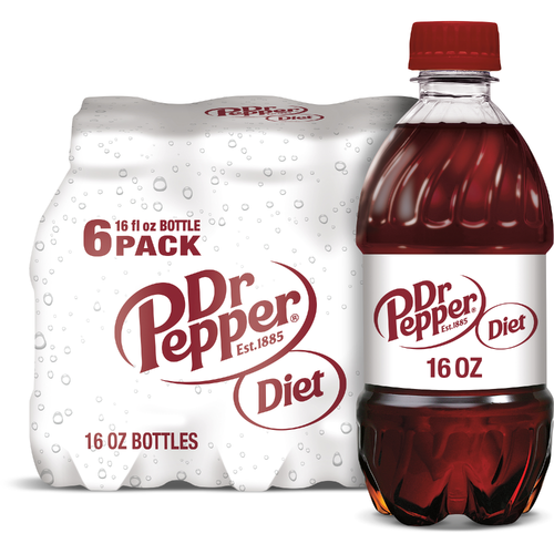 Dr Pepper Diet Soda - 2.667 Fluid Ounce - 6 Count