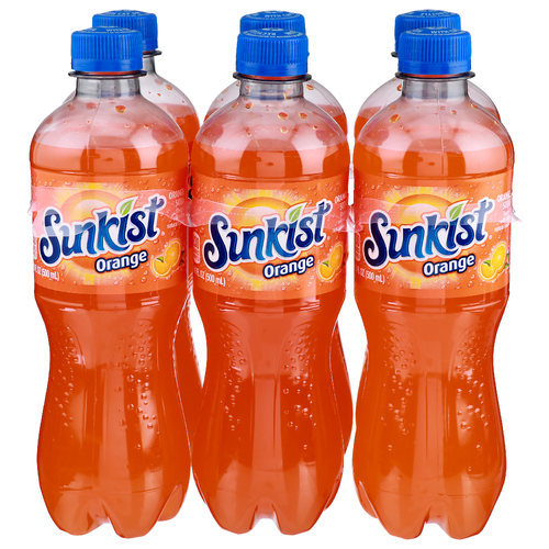 Sunkist Orange Soda - 16.9 Fluid Ounce - 6 Count