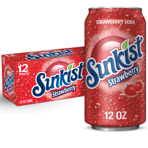 Sunkist Strawberry Soda - 12 Fluid Ounce