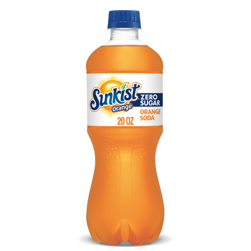 Sunkist Zero Sugar Orange Soda - 20 Fluid Ounce