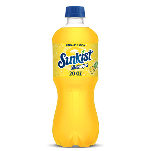 Sunkist Pineapple Soda - 20 Fluid Ounce