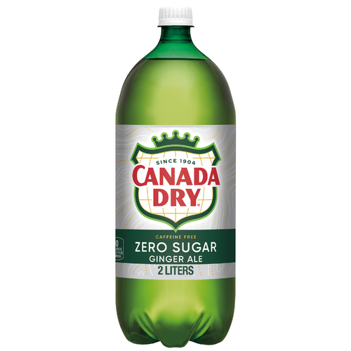 Canada Dry Zero Sugar Ginger Ale Soda - 2 Liter Image 1 of 3