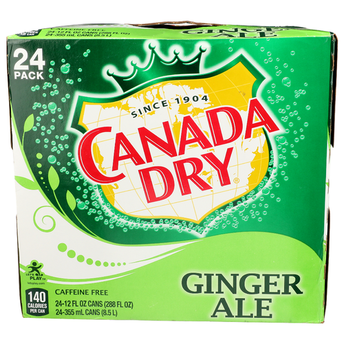Canada Dry Ginger Ale - 12 Fluid Ounce - 24 Count Image 1 of 4