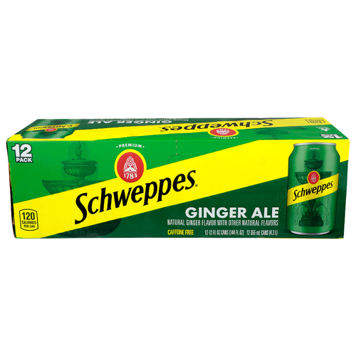 Schweppes Ginger Ale - 12 Fluid Ounce - 12 Count