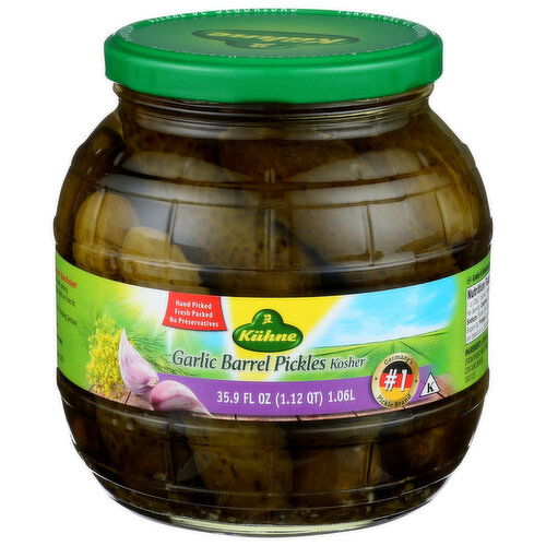 Kuhne Barrel Pickles - 35.9 Fluid Ounce