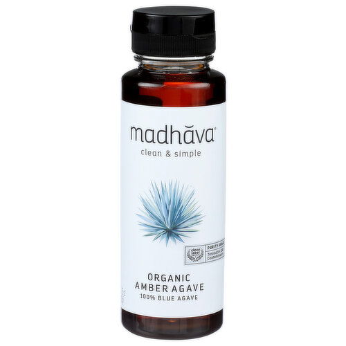 MĂDHAVA Organic Amber Agave Raw - 11.75 Ounce
