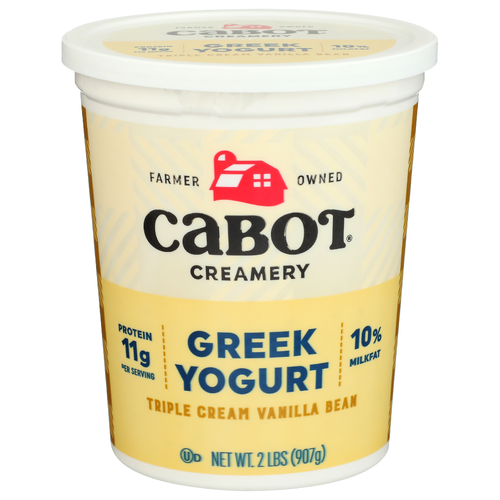 Cabot Creamery Yogurt Vanilla Greek Triple Cream Bean - 2 Pound Image 1 of 4