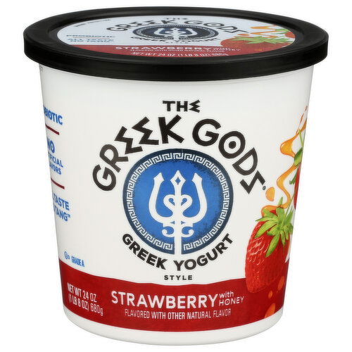 The Greek Gods Yogurt Honey Strawberry - 24 Ounce
