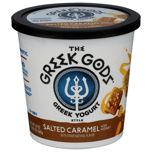 The Greek Gods Salted Carmel With Honey Yogurt - 24 Ounce
