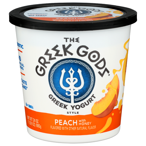 The Greek Gods Yogurt Honey Peach - 24 Ounce