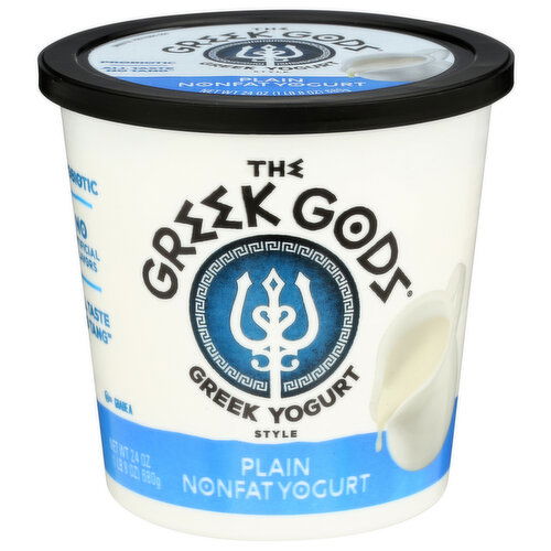 The Greek Gods Yogurt Nonfat 0% Plain - 24 Ounce
