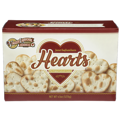Valley Lahvosh Baking Co. Heart Cracker Original - 4.5 Ounce