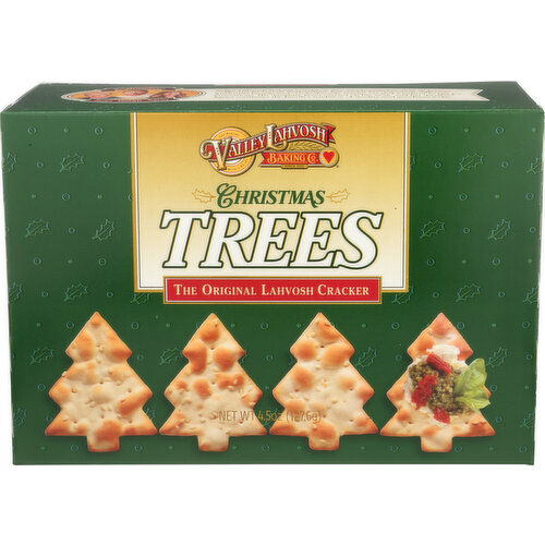 Valley Lahvosh Baking CO. Christmas Tree Cracker Original - 4.5 Ounce