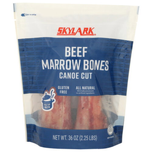 Skylark Beef Marrow Bones Canoe Cut - 36 Ounce Image 1 of 2