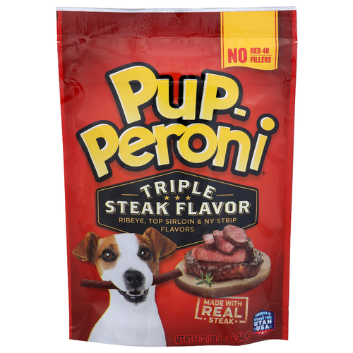 Pup-Peroni Ribeye, Top Sirloin & Ny Strip Flavors Dog Snacks - 5.6 Ounce
