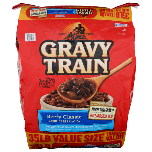 Gravy Train Beefy Classic Dog Food - 35 Pound